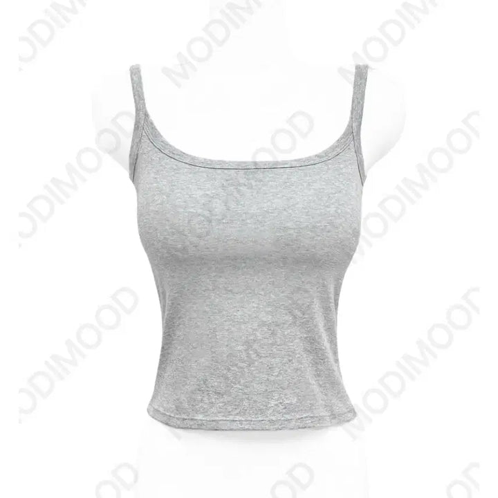 [BUNJANG] Modimood Square Neckline Tank Top Bundle Set / [새상품/일괄] 모디무드 캡내장 스퀘어 말랑 나시 화이트 블랙 그레이