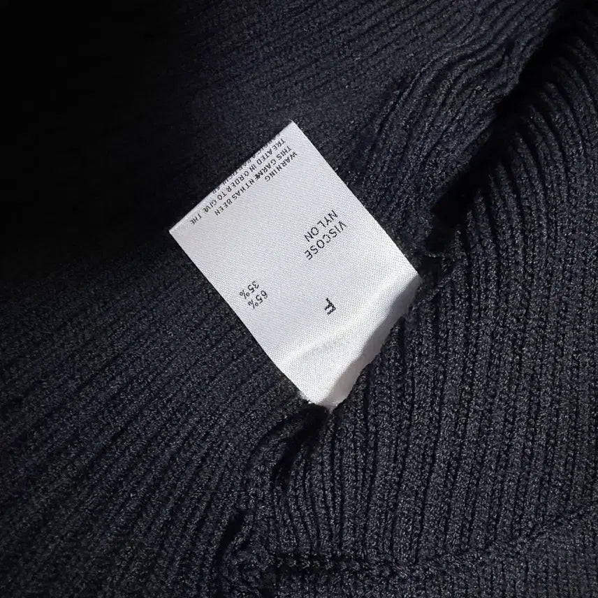 [BUNJANG] Freshlabel Lua Bolero Cardigan Black Ribbed Crop Knit / 프레쉬라벨 루아 볼레로 가디건 블랙 골지 숏 크롭 오픈 스판 니트