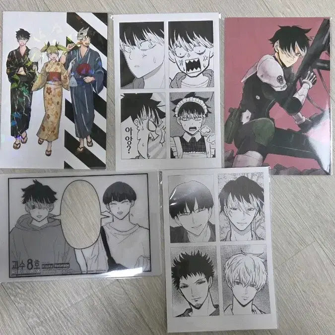 [BUNJANG] Kaiju No. 8 Illustration Bundle Set / 괴수8호 만화책 특전 일러스트 일괄