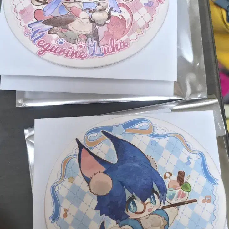 [BUNJANG] Vocaloid Cat Cafe Series Special Edition Coaster Luka, Kaito / 판매도 해요 교환/보컬로이드 고양이 카페 시리즈 특전 코스터 루카,카이토