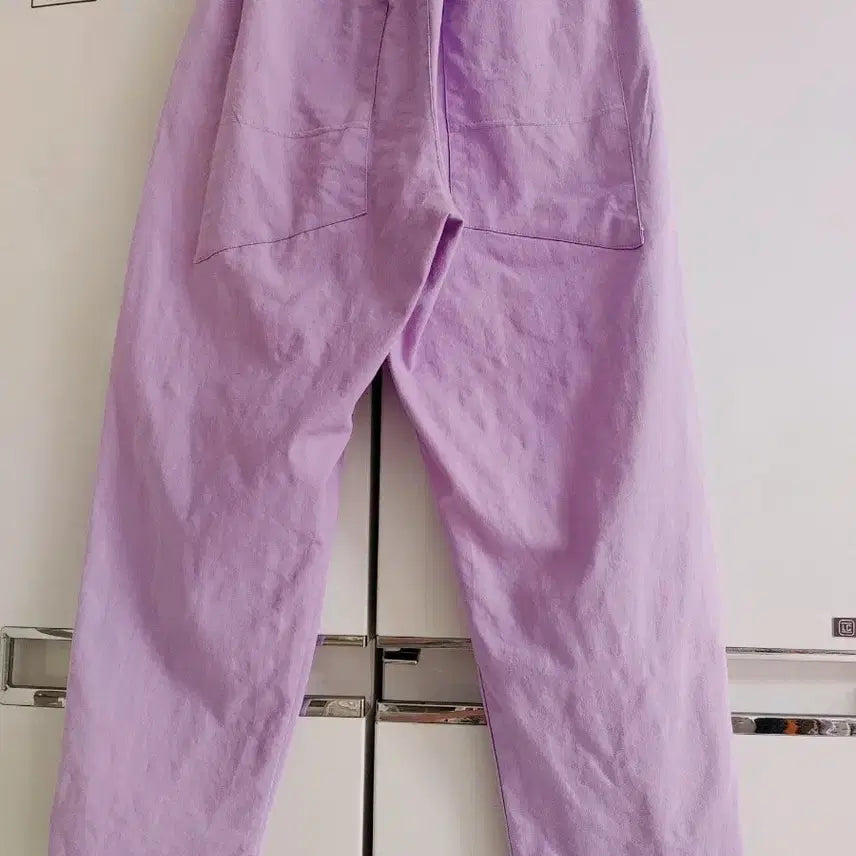 [BUNJANG] Lavender Cargo Wide Pants / 라벤더 컬러 카고 와이드 팬츠