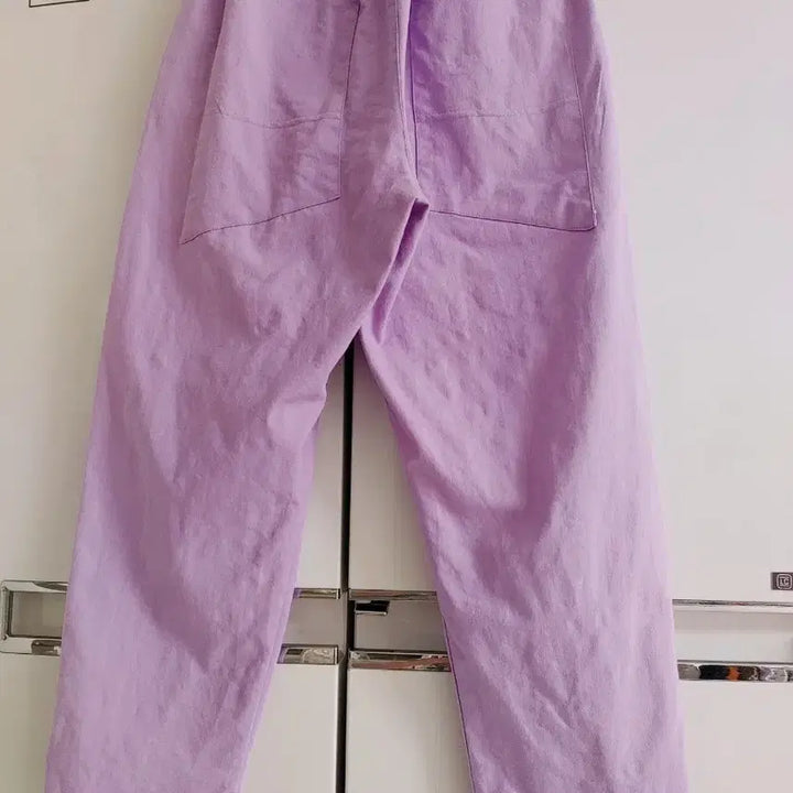 [BUNJANG] Lavender Cargo Wide Pants / 라벤더 컬러 카고 와이드 팬츠