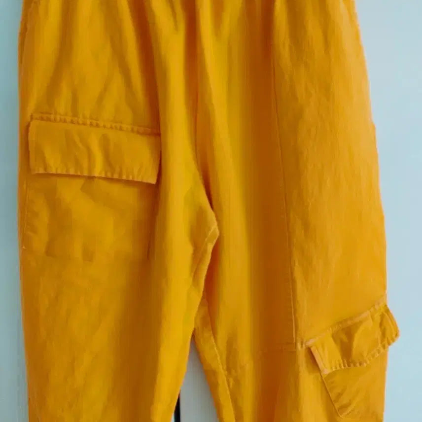 [BUNJANG] Orange Cargo Cotton Pants / 오렌지색 카고 면바지