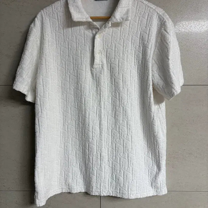 [BUNJANG] Dior Oblique Terry Polo Collar Short Sleeve Shirt L / [L] 디올 오블리크 테리 폴로 카라 반팔