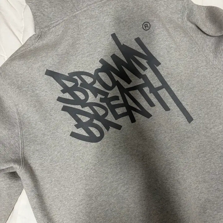 [BUNJANG] Brownbreath Gray Hoodie M / 브라운브레스 후드티 회색 m