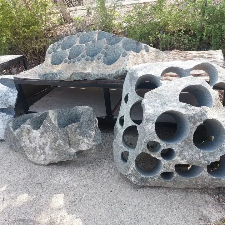 [BUNJANG] Garden Decoration Piercing Stone / 정원장식품 관통석 화단연출용