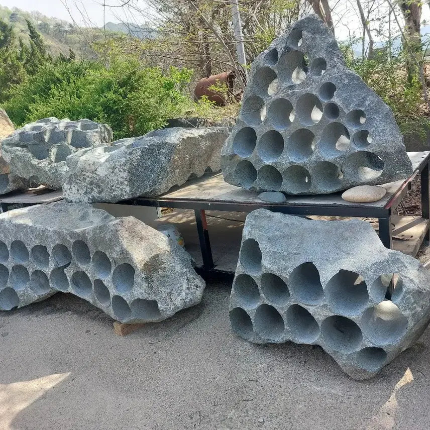 [BUNJANG] Garden Decoration Piercing Stone / 정원장식품 관통석 화단연출용