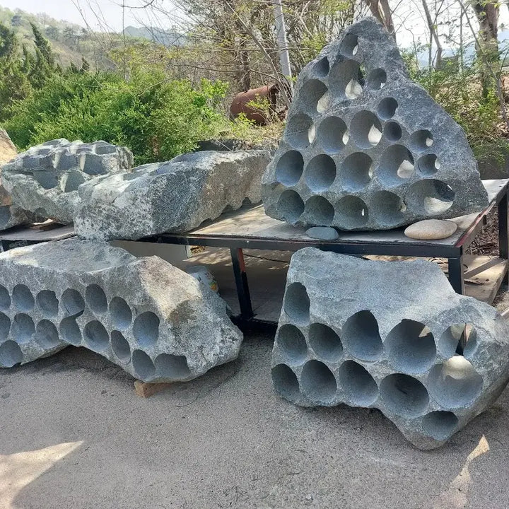 [BUNJANG] Garden Decoration Piercing Stone / 정원장식품 관통석 화단연출용