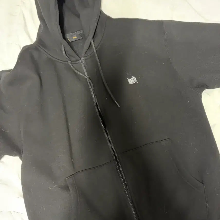 [BUNJANG] Brown Breath Hoodie Black S / 브라운 브레스 후드집업 블랙 s