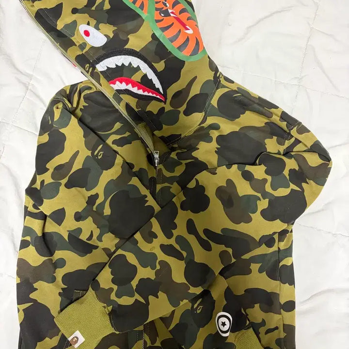 [BUNJANG] BAPE Green Camo Hoodie Jacket / 베이프 녹계 M(마지막가격)