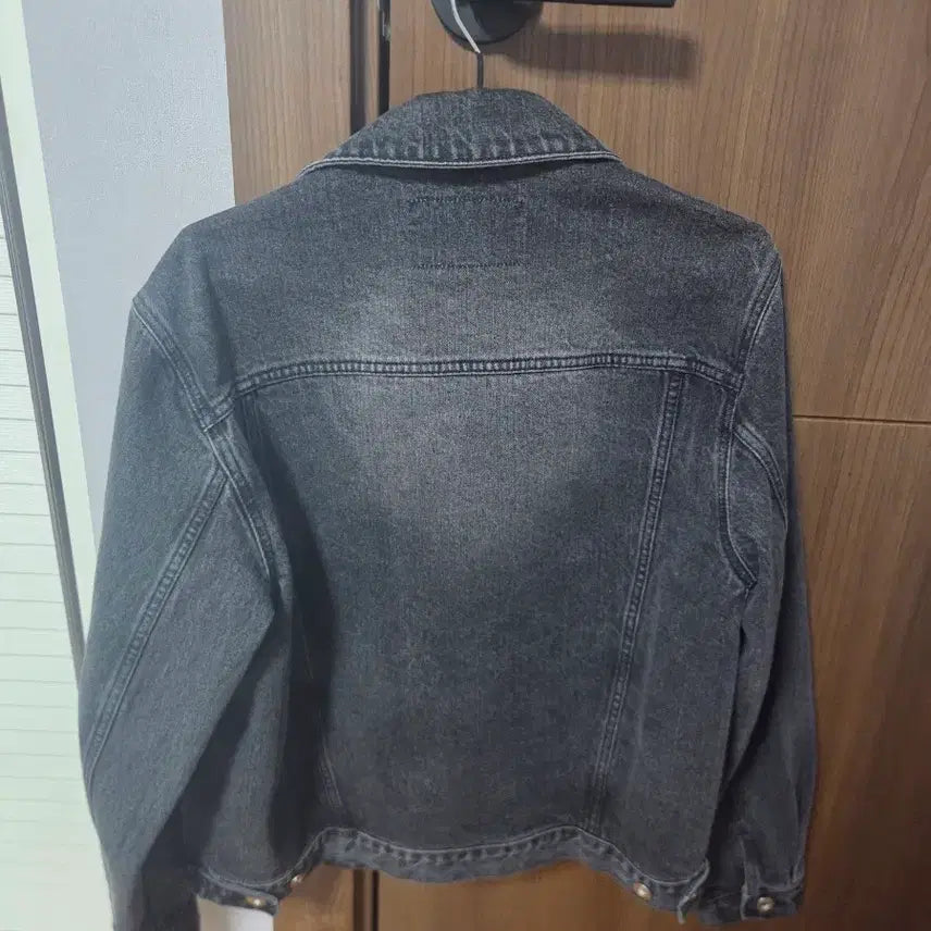 [BUNJANG] Toni Wek Black Denim Trucker Jacket M Size / 토니웩 흑청 데님 트러커 자켓 M사이즈