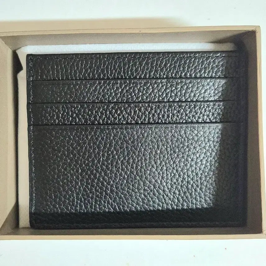 [BUNJANG] Marie Claire Leather Card Wallet Black / (새상품/정품) 마리끌레르 가죽 카드지갑 블랙 풀박스