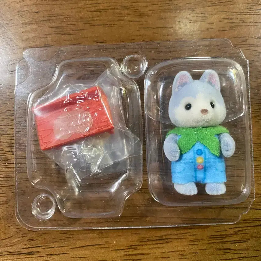 [SOLD OUT] 실바니안 시베리안 허스키 아기 인형 + 소품 세트