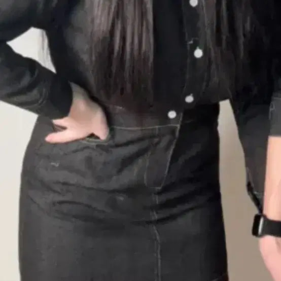 [BUNJANG] Essitto Black Denim Jumpsuit / 데님 점프수트 흑청
