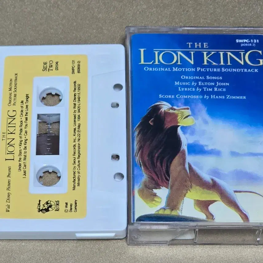 [BUNJANG] The Lion King Original Soundtrack Cassette Tape / 라이온 킹 OST 오리지널 카세트 테이프