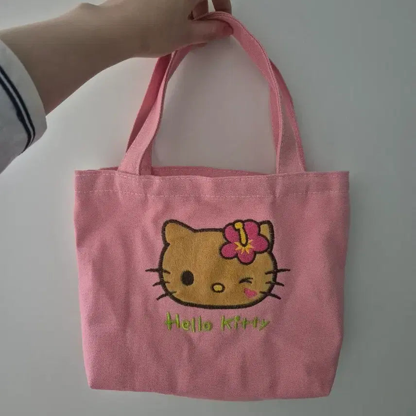 [SOLD OUT] 태닝키티 미니 토트백 캔버스백 에코백