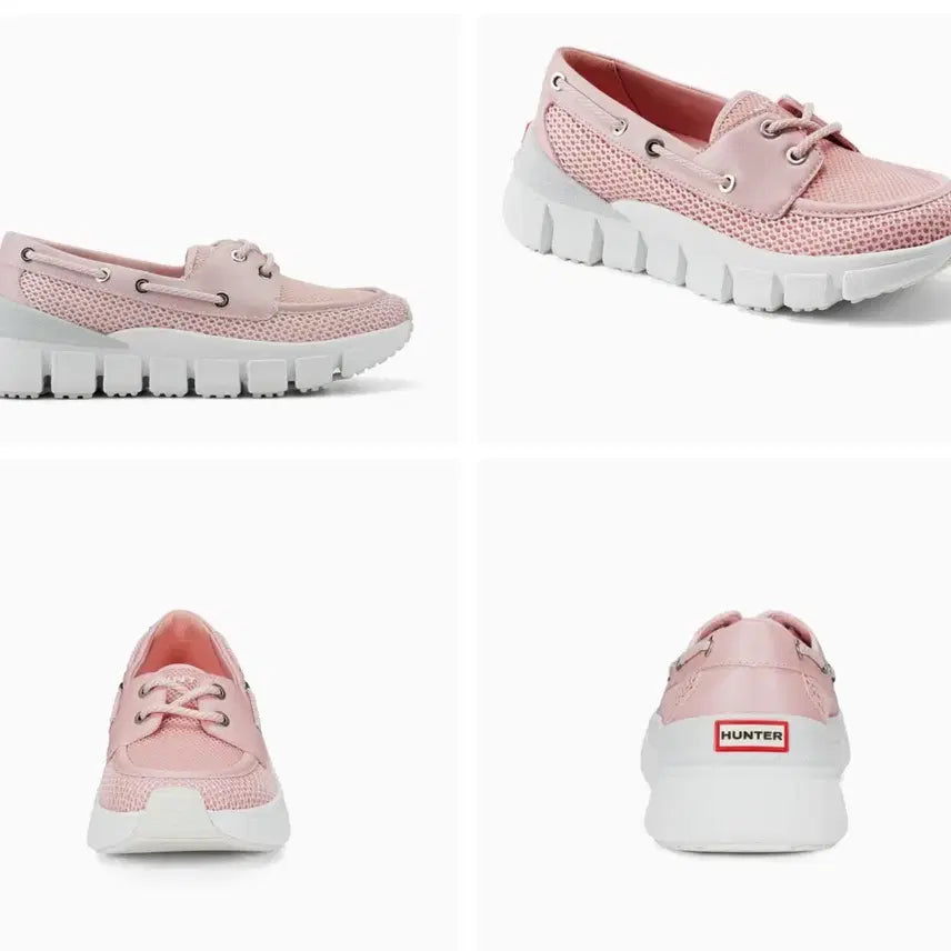 [BUNJANG] Hunter Sasa Mesh Boat Shoes (Rose Pink) / [새상품/국내미발매] 헌터 Hunter 여성 사사 메쉬 보트슈즈 핑크