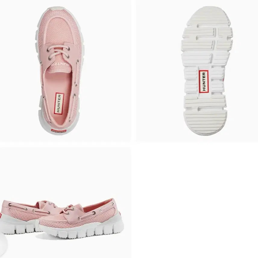 [BUNJANG] Hunter Sasa Mesh Boat Shoes (Rose Pink) / [새상품/국내미발매] 헌터 Hunter 여성 사사 메쉬 보트슈즈 핑크