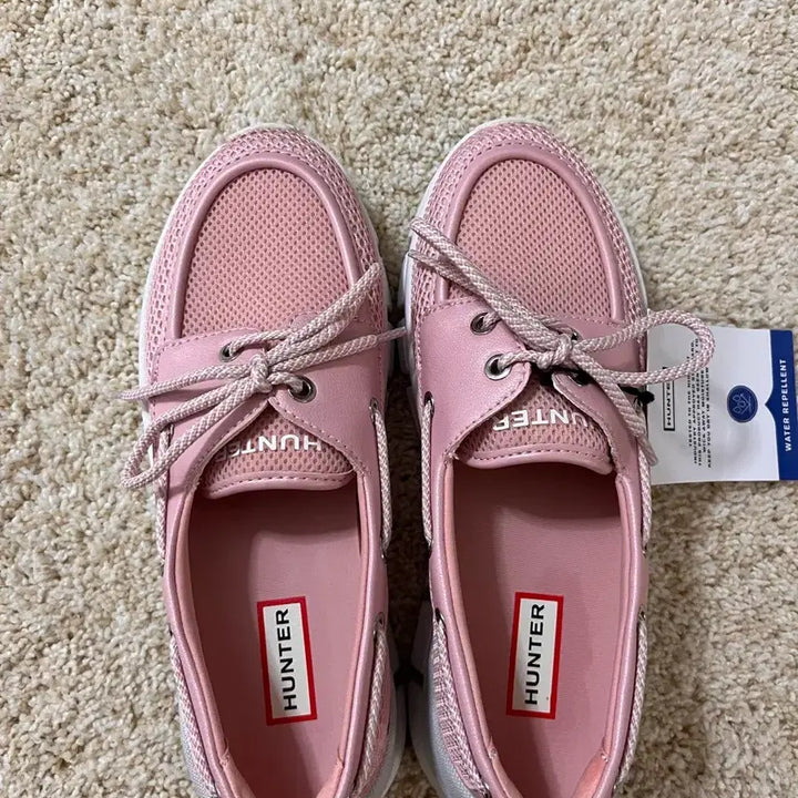 [BUNJANG] Hunter Sasa Mesh Boat Shoes (Rose Pink) / [새상품/국내미발매] 헌터 Hunter 여성 사사 메쉬 보트슈즈 핑크