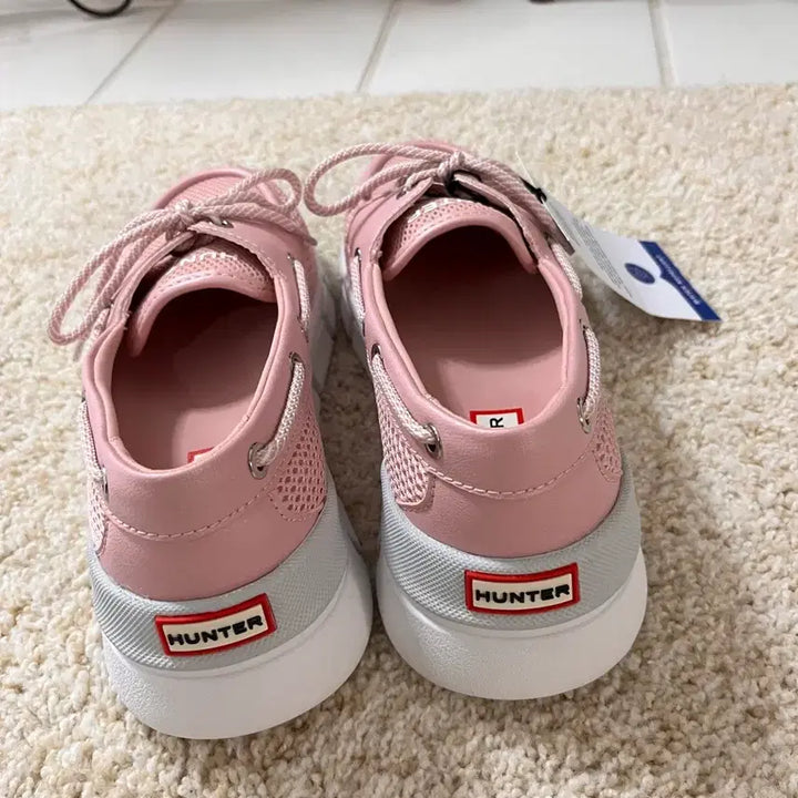 [BUNJANG] Hunter Sasa Mesh Boat Shoes (Rose Pink) / [새상품/국내미발매] 헌터 Hunter 여성 사사 메쉬 보트슈즈 핑크