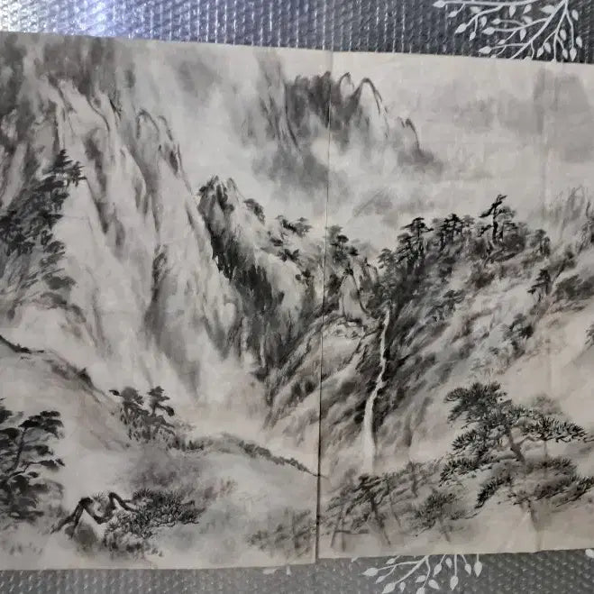 [BUNJANG] Antique Korean Ink Wash Painting: Landscape / 동양화 산수화 옛날그림