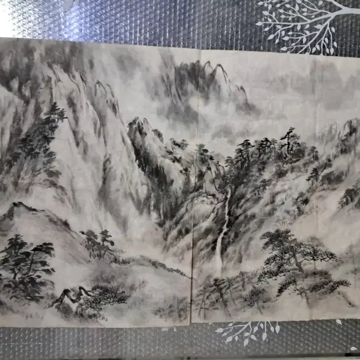 [BUNJANG] Antique Korean Ink Wash Painting: Landscape / 동양화 산수화 옛날그림