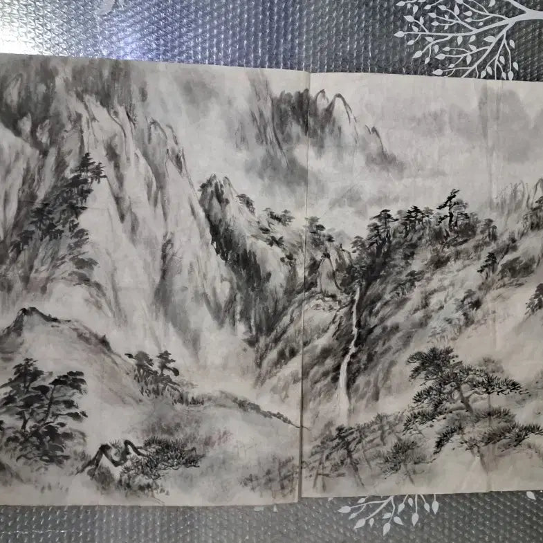 [BUNJANG] Antique Korean Ink Wash Painting: Landscape / 동양화 산수화 옛날그림