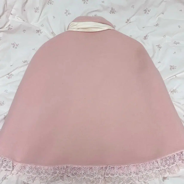 [BUNJANG] Sehiz Bunny Cape Coat - Coral Pink / 세히즈 버니 케이프 코트 판매(네고가능) / 빈티지 히메카지 러블리