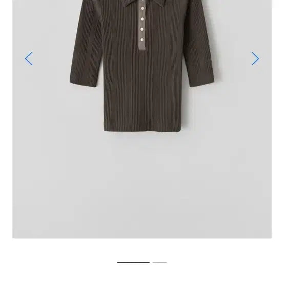 [BUNJANG] Tanat Ribbed Collar V-Neck T-Shirt (Brown) / 타낫 카라티 Ribbed collar v t-shirt (brown)