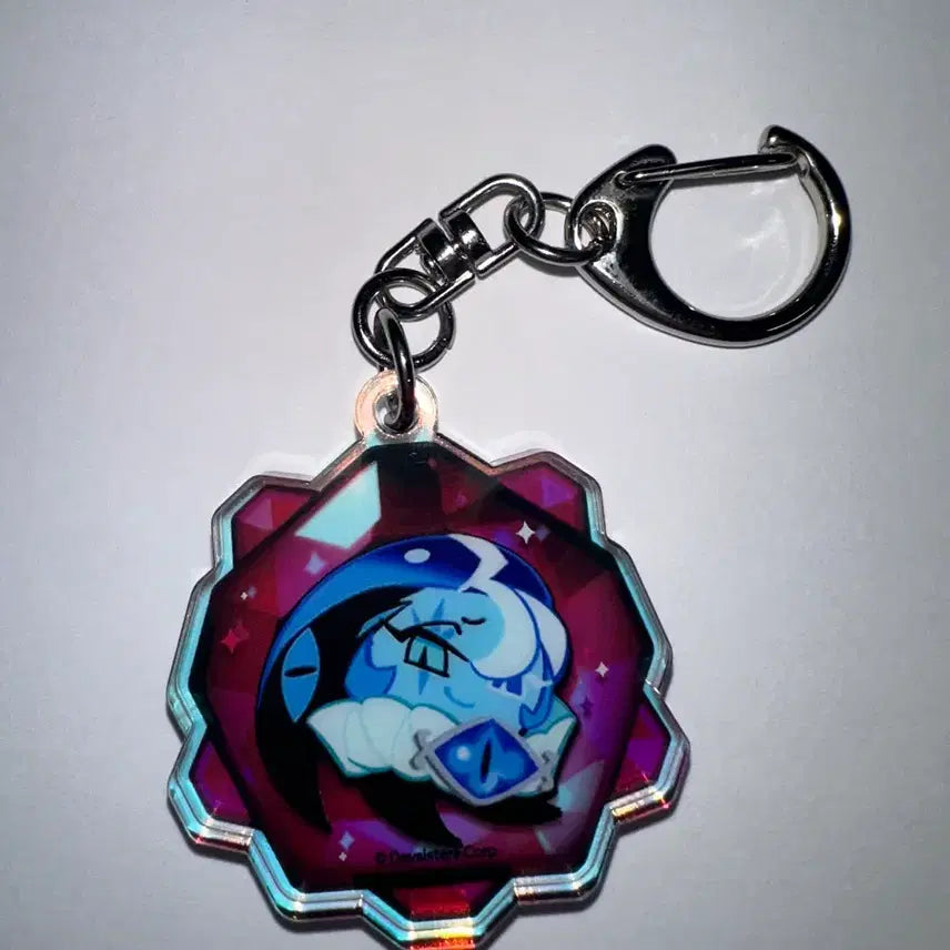 [BUNJANG] Cookie Run Kingdom Shadow Milk &amp; Thundercloud Warrior Gacha Keyring / 쿠키런 킹덤 쉐도우 밀크 쉐밀 뇌신무장 가챠 영혼석 키링