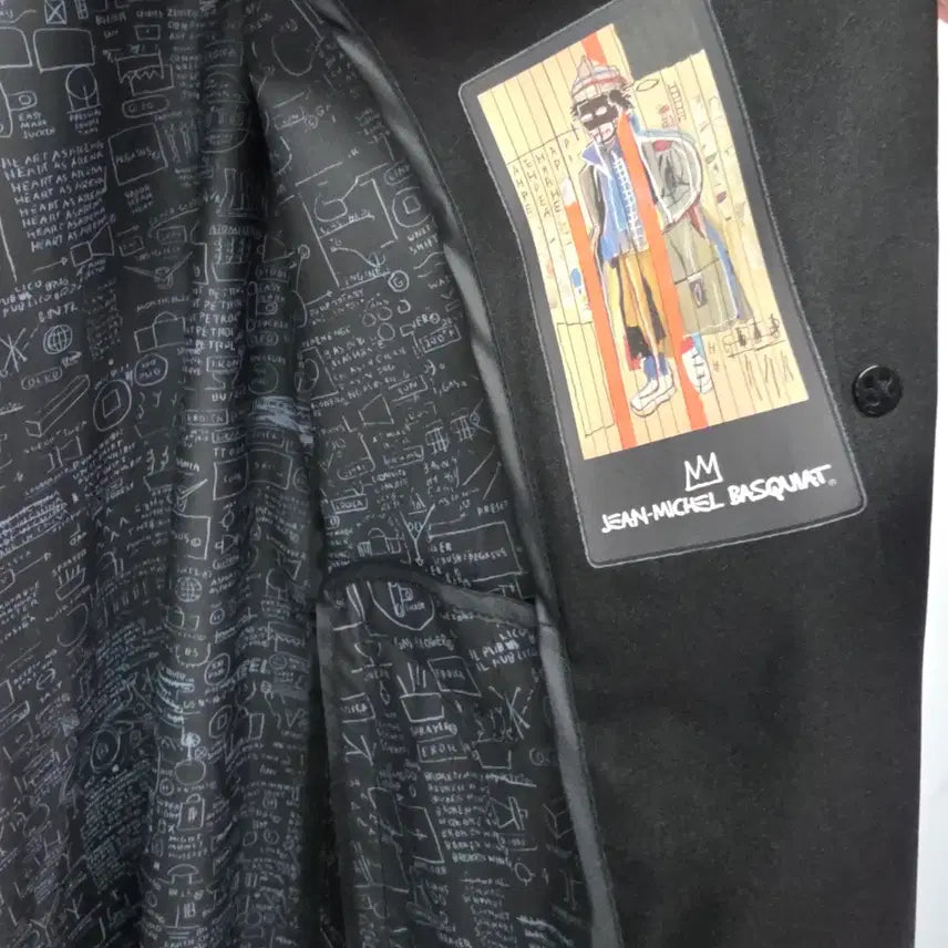 [BUNJANG] Jean-Michel Basquiat Summer Trench Coat / 미셸 바스키아봄 초여름  코트 90  홀겹 블랙 트렌치
