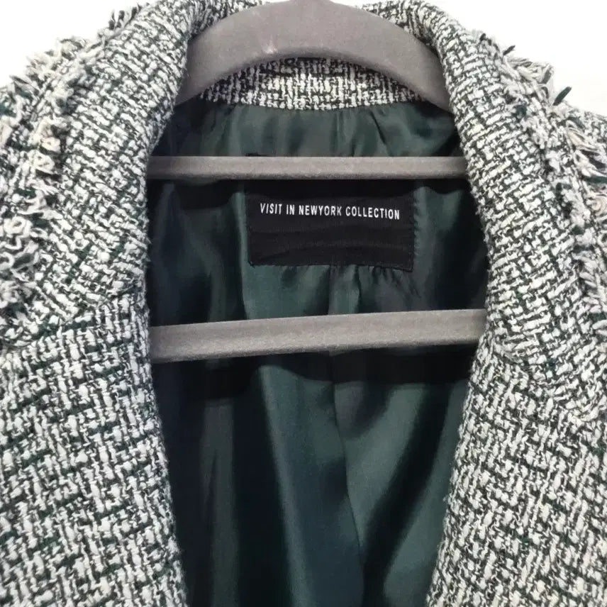 [BUNJANG] Visit in New York Tweed Jacket (Size 66) / 비지트인뉴욕   트위드 자켓 66