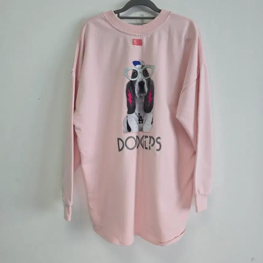 [SOLD OUT] MLB 강아지 맨투맨 90호 핑크 오버핏 ~88까지도 가능