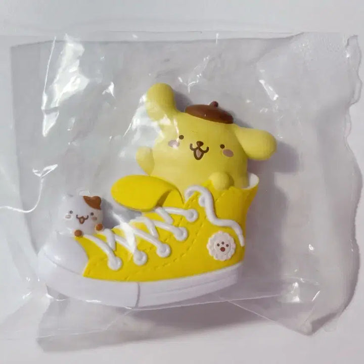 [BUNJANG] Sanrio Pompompurin Stand Clip Figure / 산리오 폼폼푸린 스탠드 클립 집게 가챠