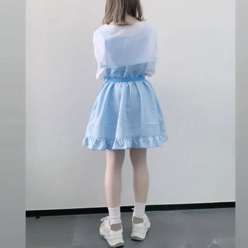 [BUNJANG] Maonosuke 마오노스케 서브컬쳐 아노깔 깅엄체크 원피스 셋업 / Maonosuke 마오노스케 서브컬쳐 아노깔 깅엄체크 원피스 셋업