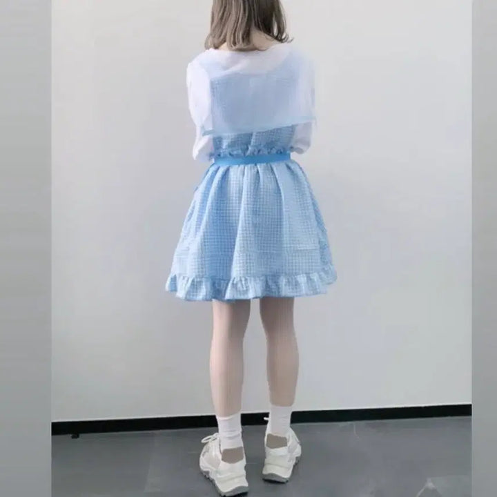 [BUNJANG] Maonosuke 마오노스케 서브컬쳐 아노깔 깅엄체크 원피스 셋업 / Maonosuke 마오노스케 서브컬쳐 아노깔 깅엄체크 원피스 셋업