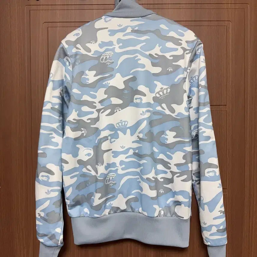 [BUNJANG] 빈티지 아디다스 미시엘리엇 콜라보 카모 트랙탑 블루 그레이 져지 어항 / 빈티지 아디다스 미시엘리엇 콜라보 카모 트랙탑 블루 그레이 져지 어항