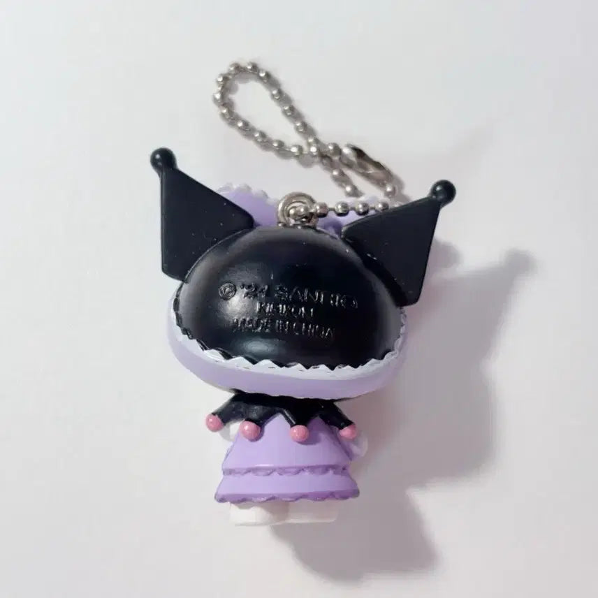 [BUNJANG] Sanrio Kuromi Pajama Figure Keychain / 산리오 쿠로미 파자마 피규어 키링 팝핑캔디 윙크하는 쿠로미