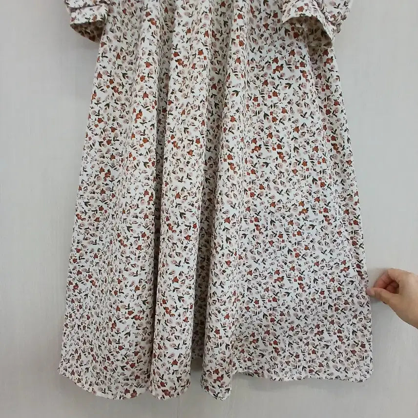 [BUNJANG] Floral Shirred Long Dress / 잔꽃무늬 셔링 롱 원피스