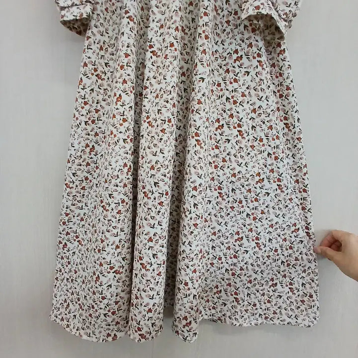 [BUNJANG] Floral Shirred Long Dress / 잔꽃무늬 셔링 롱 원피스