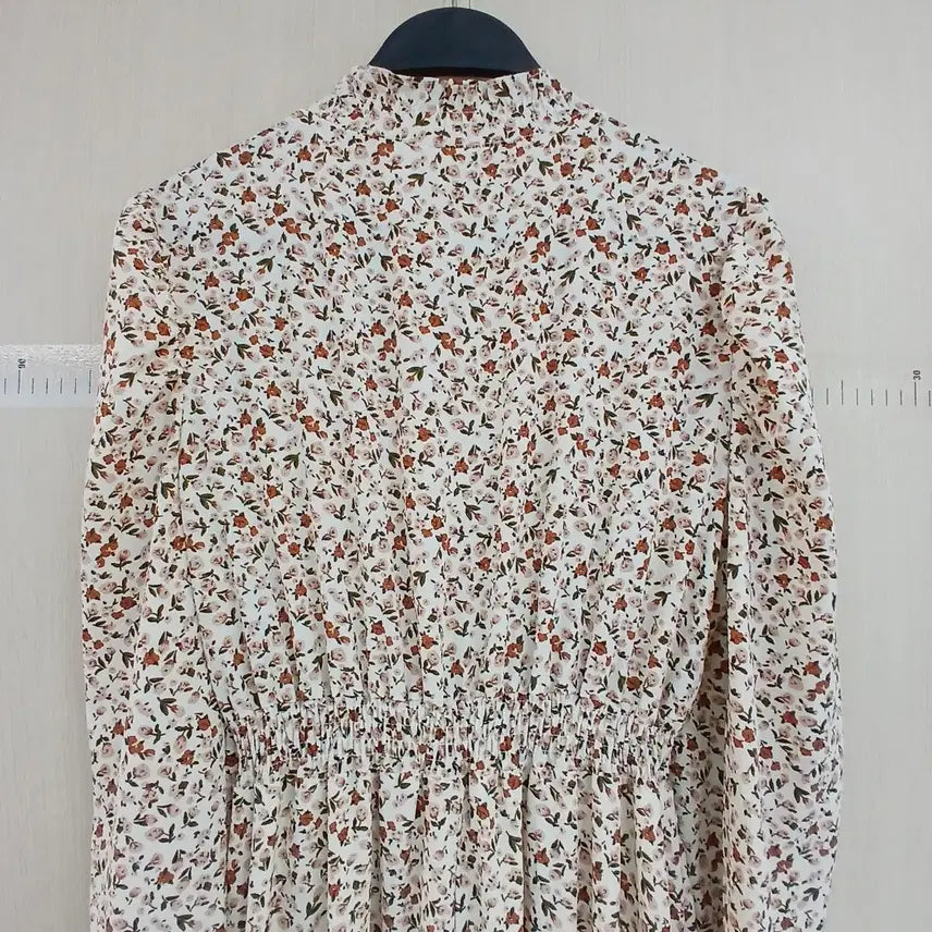 [BUNJANG] Floral Shirred Long Dress / 잔꽃무늬 셔링 롱 원피스