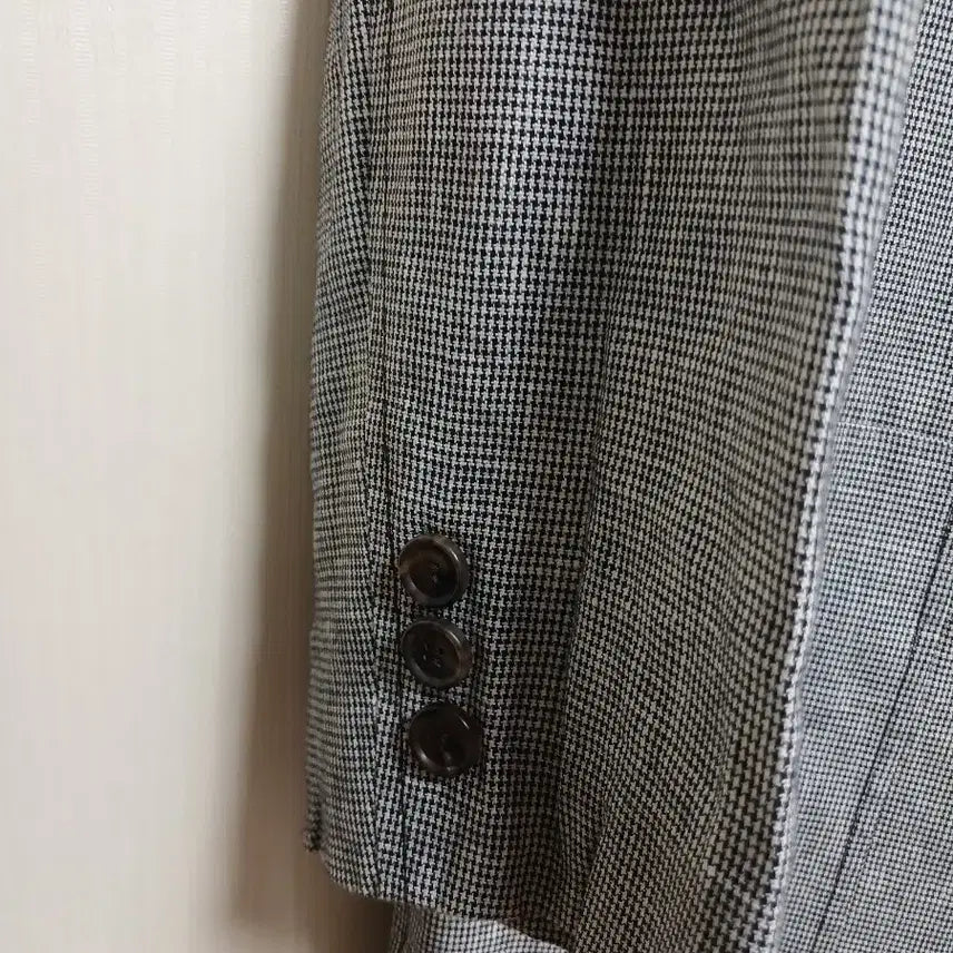 [BUNJANG] Hazzys Check Pattern Linen Jacket 90 / 헤지스 체크 패턴 마 자켓 90