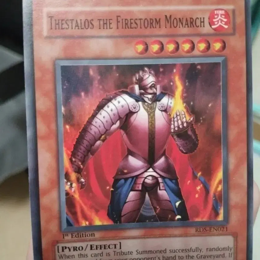 [BUNJANG] Yu-Gi-Oh! Thestalos the Firestorm Monarch 1st Edition North American Card / 유희왕 화염 제왕 테스탈로스 1st 북미판, 영어판 S급