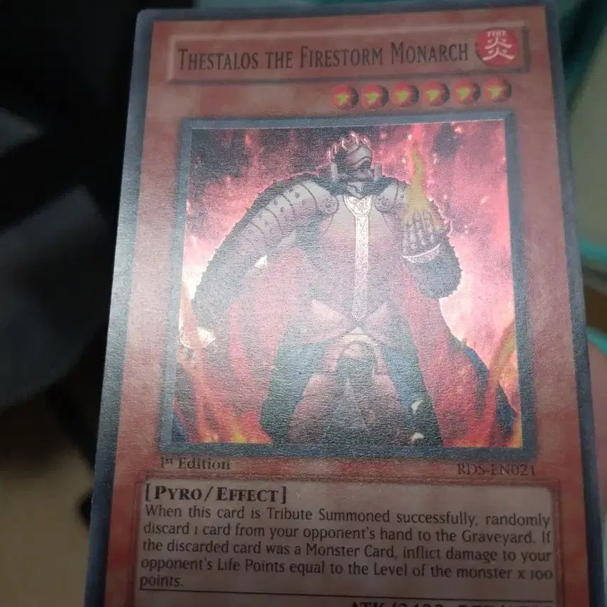 [BUNJANG] Yu-Gi-Oh! Thestalos the Firestorm Monarch 1st Edition North American Card / 유희왕 화염 제왕 테스탈로스 1st 북미판, 영어판 S급