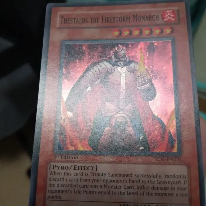[BUNJANG] Yu-Gi-Oh! Thestalos the Firestorm Monarch 1st Edition North American Card / 유희왕 화염 제왕 테스탈로스 1st 북미판, 영어판 S급
