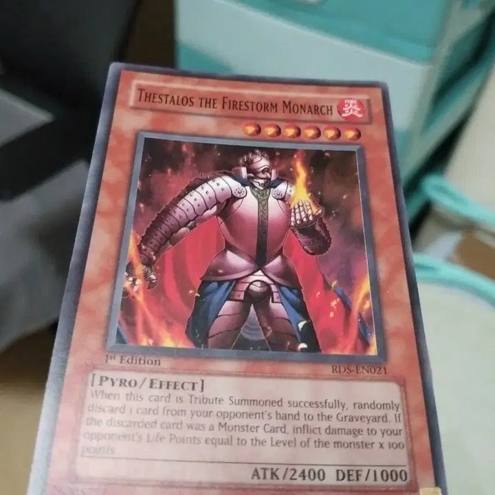 [BUNJANG] Yu-Gi-Oh! Thestalos the Firestorm Monarch 1st Edition North American Card / 유희왕 화염 제왕 테스탈로스 1st 북미판, 영어판 S급