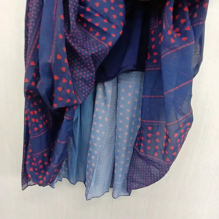 [BUNJANG] Navy Knit Top and Dot Long Skirt Set / 네이비 니트 상의 + 도트 롱 스커트 세트