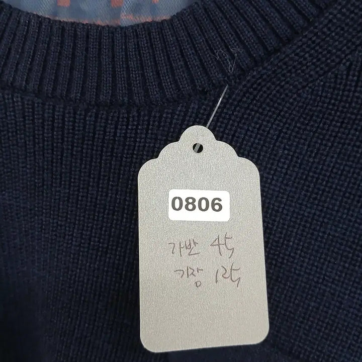[BUNJANG] Navy Knit Top and Dot Long Skirt Set / 네이비 니트 상의 + 도트 롱 스커트 세트