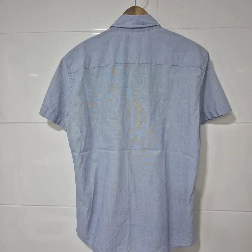 [BUNJANG] Hazzys Short Sleeve Shirt Blue 95 / 헤지스 반팔 셔츠 블루95