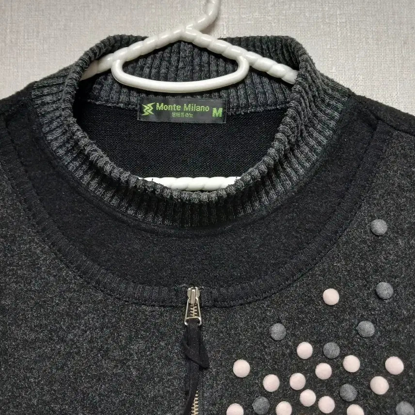 [BUNJANG] Monte Milano Felt Zip-Up Cardigan / 몬테밀라노 집업 펠트 가디건